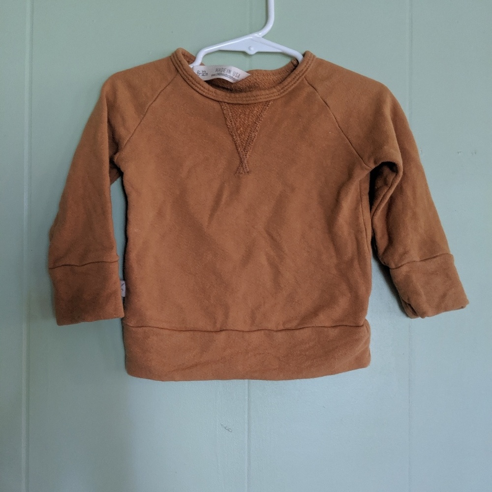 Pullover crew in toffee